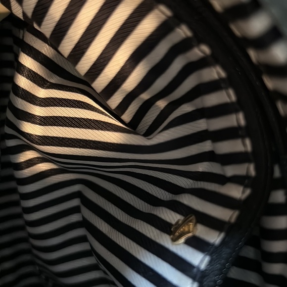 Kate Spade, New York, cobble Hill mini in tri colors of black turquoise, blue - Picture 7 of 9